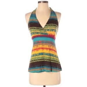 NWT Mudd Striped Halter Top